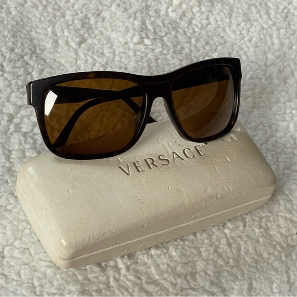 Versace Other - Versace VE 4179 Sunglasses Dark Havana Crystal Brown Color 108/51 Authentic